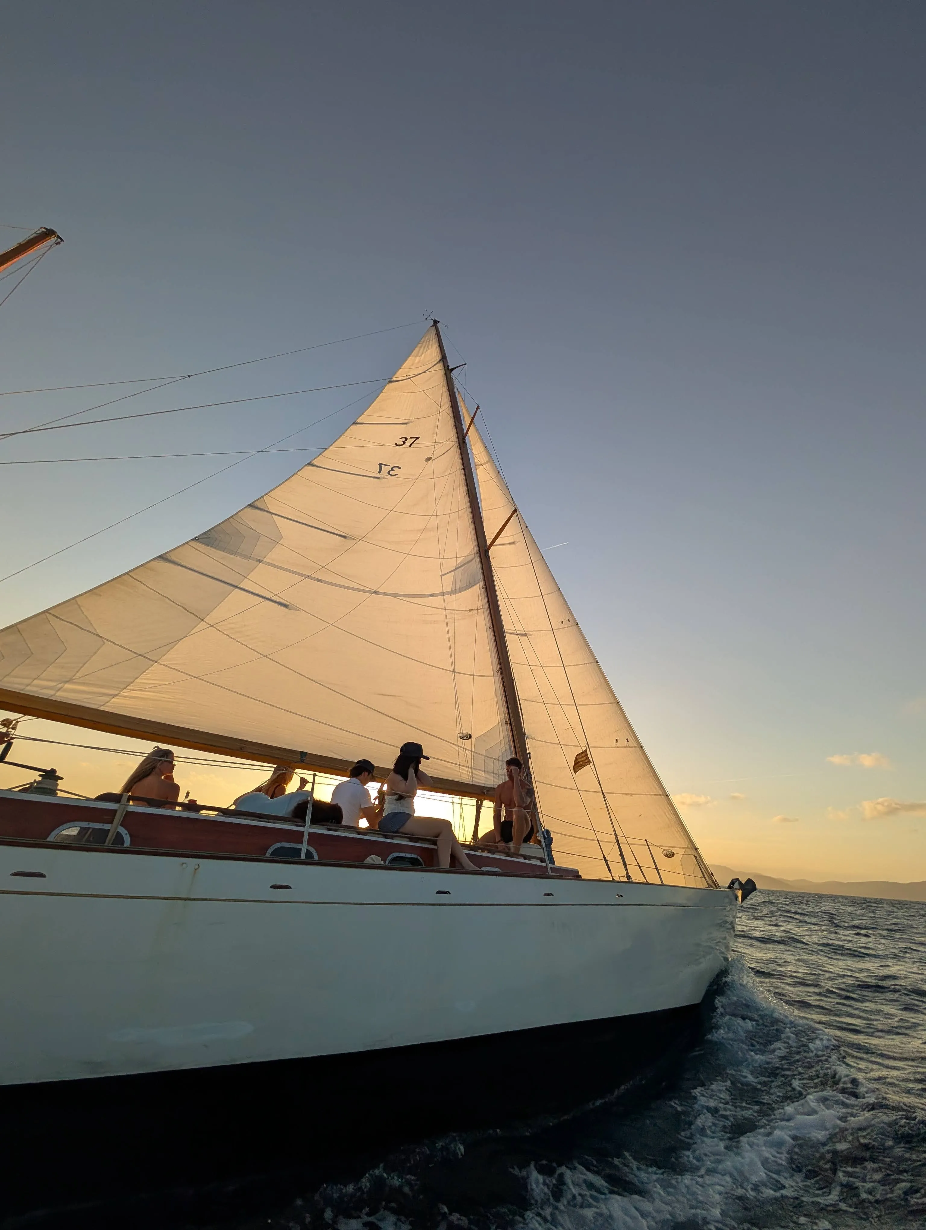 Sails against the sunset